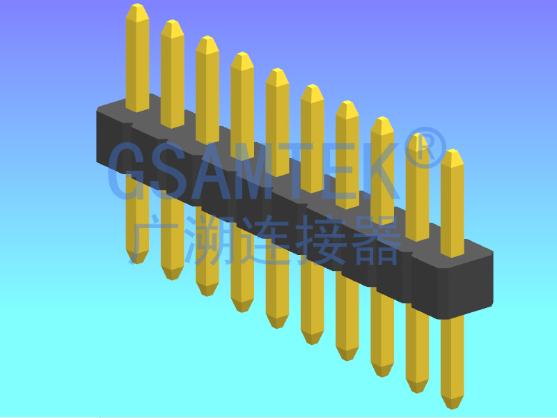 單排180度排針PH1.0 H1.0 W1.3