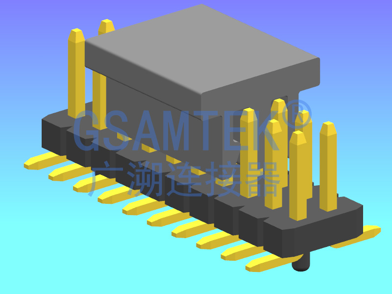 雙排SMT排針PH1.27 H1.0 W3.40