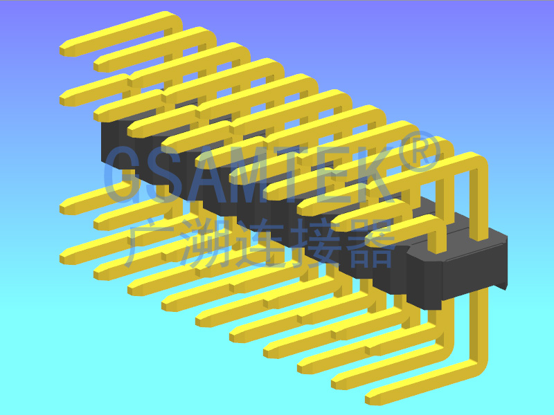 雙排U型排針 PH2.54 H2.5 W5.0