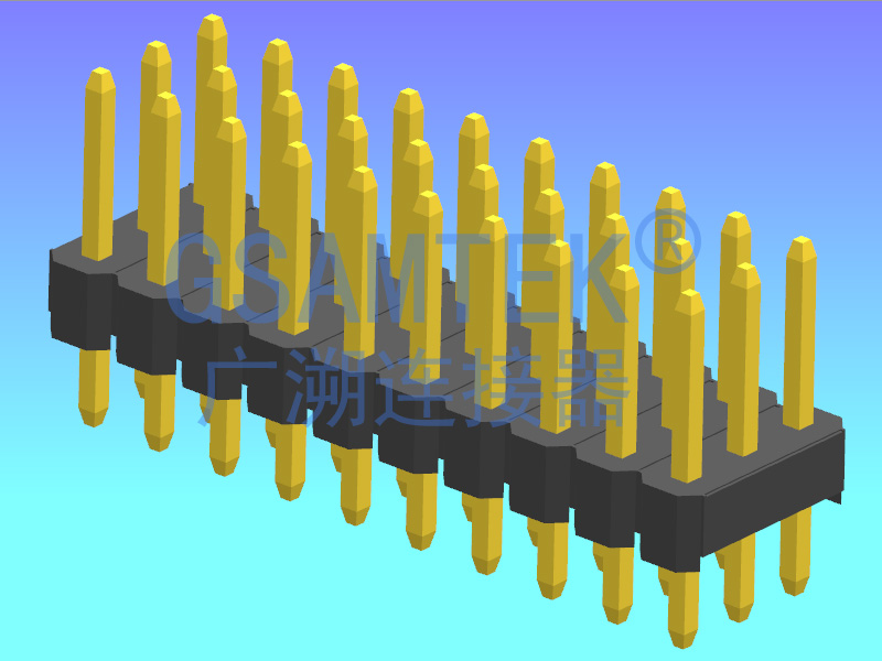 三排180度排針 PH2.54 H2.5 W7.5