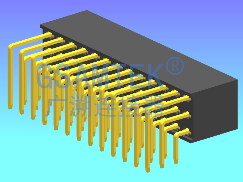 三排90度排母 PH2.54 H8.5 Y型