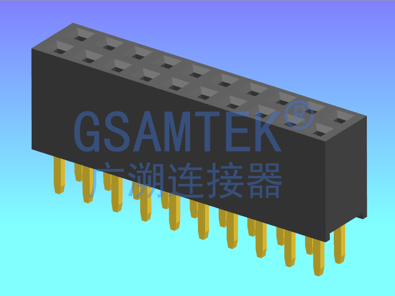 雙排180度排母 PH2.0 H6.35 Y型