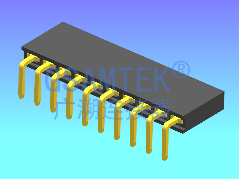 單排90度排母 PH2.0 H6.35 Y型