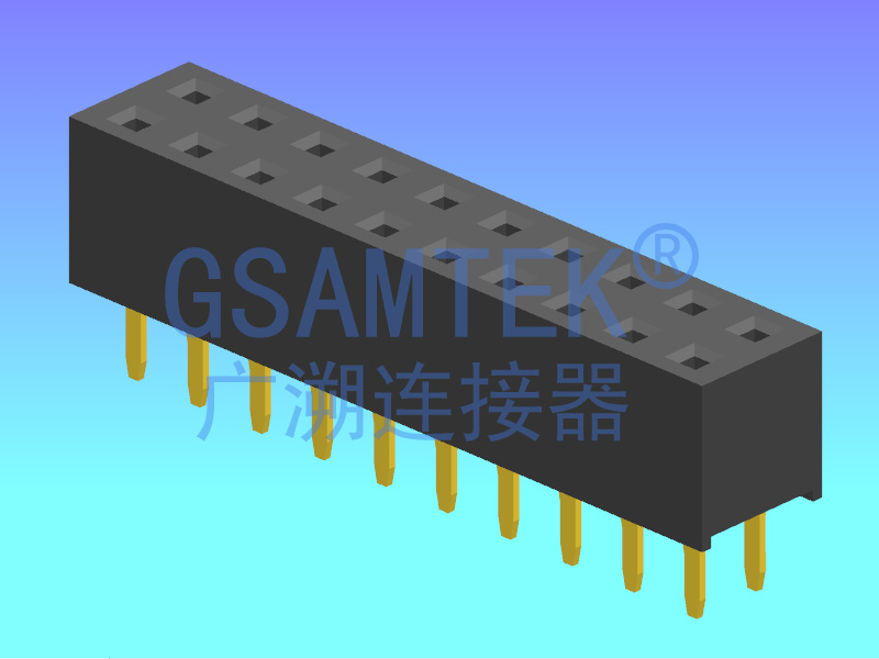 雙排180度排母 PH2.0 H4.3/4.0/4.6 U型 W4.0/4.5